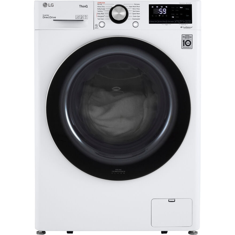 LG 2.3 CF / 24" Compact Front Load Washer, ThinQ,Laundry