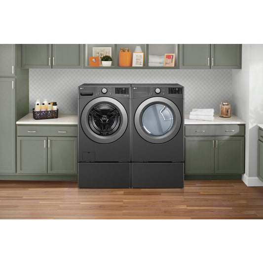 LG5.0 CF Front Load Washer (WM3470CM) & 7.4 CF Electric Dryer (DLE3470M)WM3470CM-E-KIT