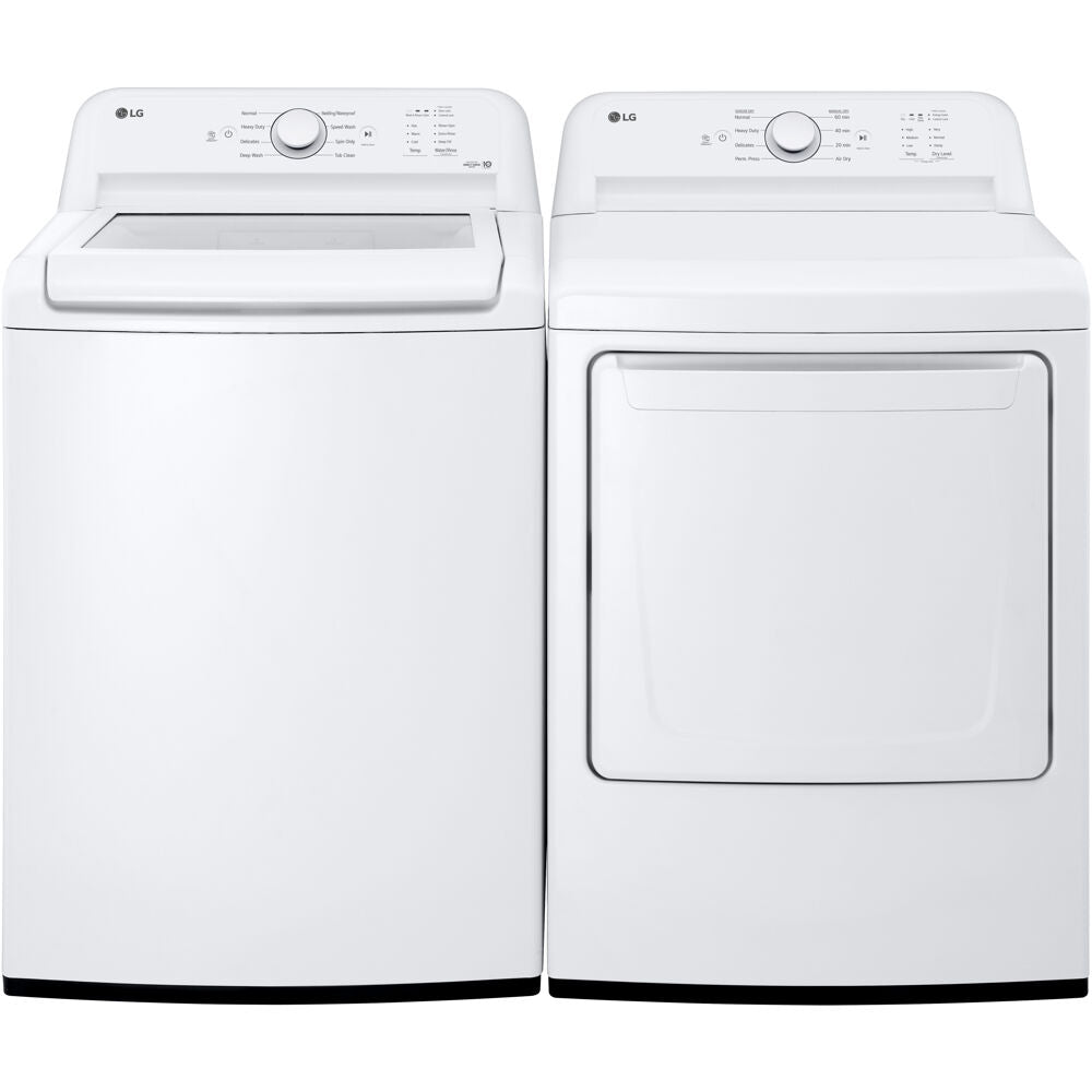 LG4.1 CF Top Load Washer (WT6105CW) & 7.3 CF Gas Dryer (DLG6101W)WT6105CW-G-KIT